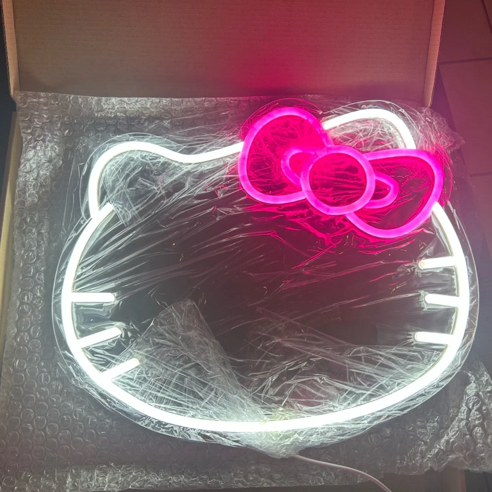 Hello Kitty Pink and White LED Light